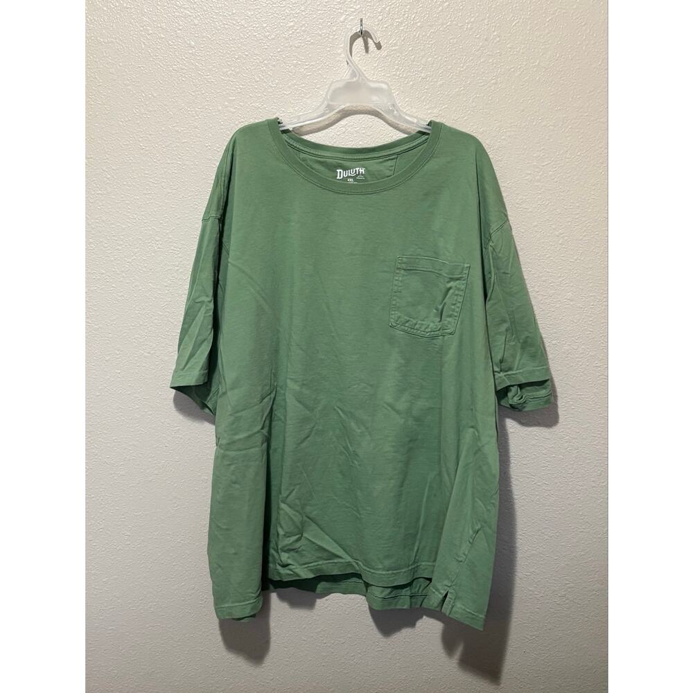 Men’s Duluth Trading Co. Longtail Pocket T Shirt Green Short Sleeve, 4XL